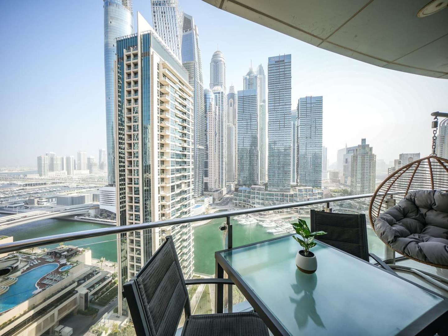 Deluxe 3 Bedroom With Marina & Sea View Dubai Buitenkant foto